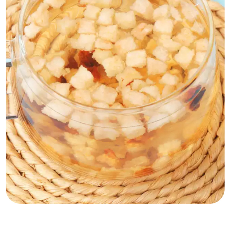 Dried Pear Cubes Li Ding 50g Bag Dried Fruit Tea Ingredient for Brewing and Culinary Use preparation