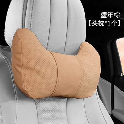 5 New Car Pillows Lumbar – Headrest - cow-head-style-yacht-velvet-gilt-brown-headrest-1-piece