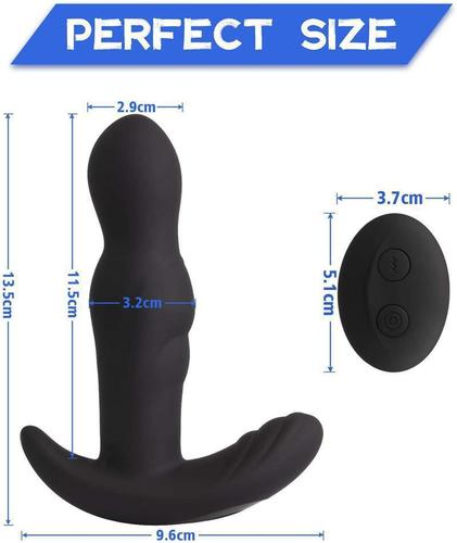 Rotating anal plug wireless remote control prostate massager anal vibration masturbator adult sex products wholesale
