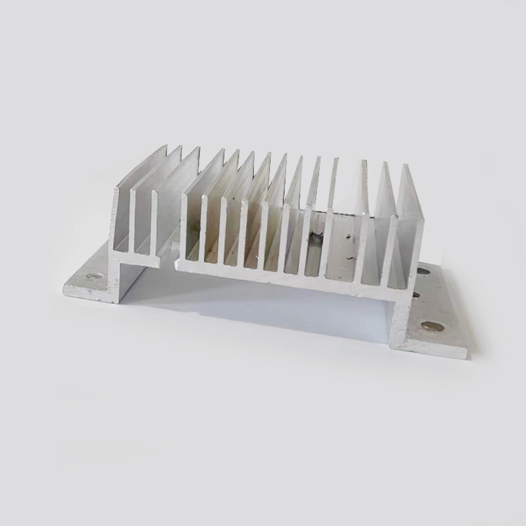 华宏铝型材挤压散热器大功率高密齿固态电源电子散热片来样厂家