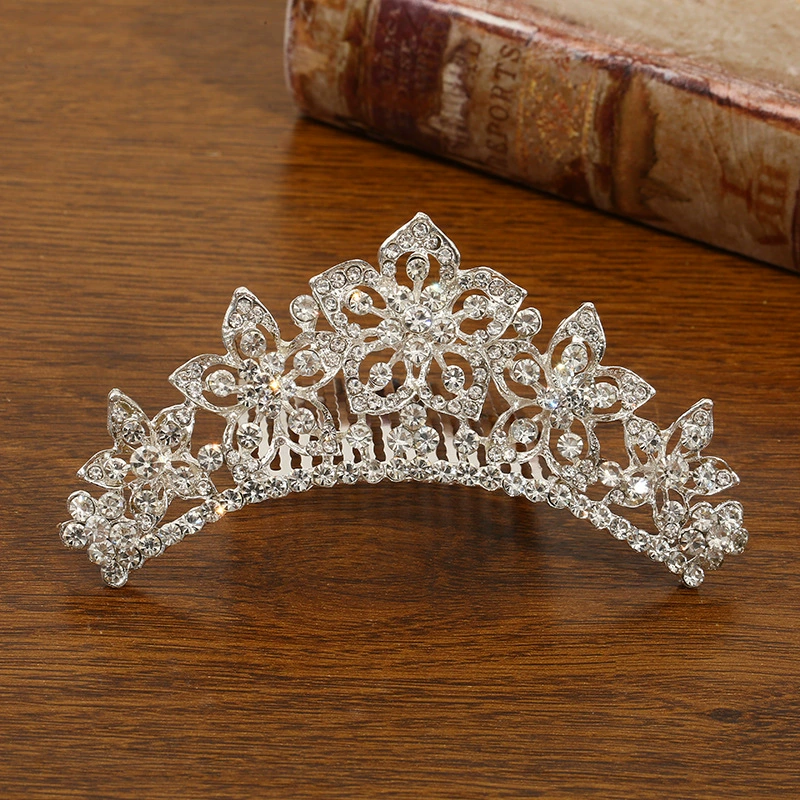 Детская металлическая тиара princess, блестящие стразовые ободки для волос, подарок на день рождения, несколько стилей