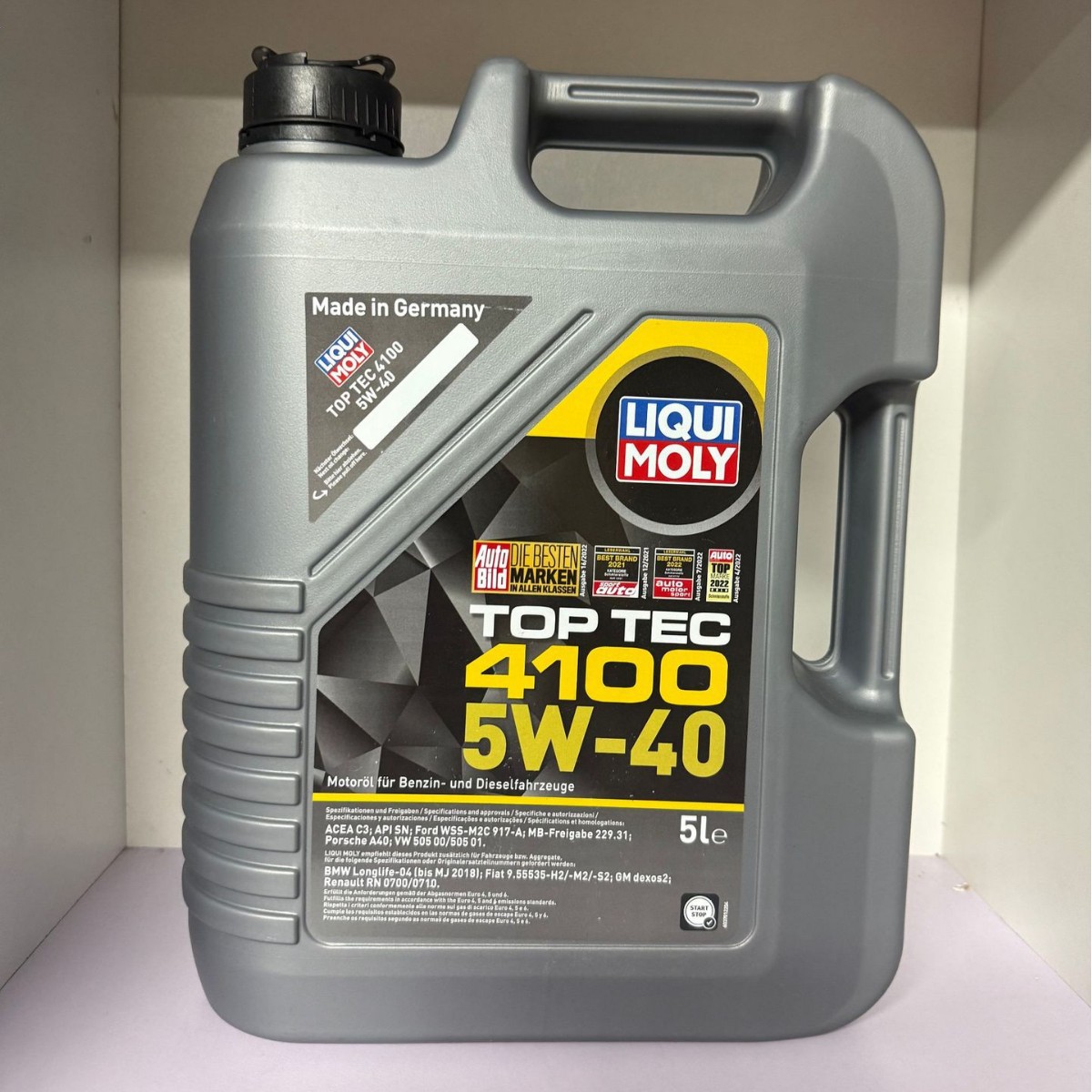 力魔顶技4100原装进口全合成机油SN 5W-40  长效四季润滑油 5L