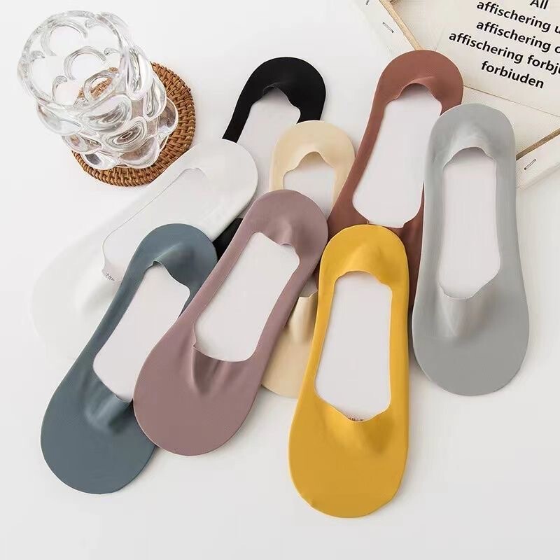 Ice Silk Invisible Boat Socks Silicone Non-slip Non-falling Summer Thin Socks Breathable and Comfortable Socks Women's Socks Ice Silk Invisible Boat Socks Silicone Non-slip Non-falling Summer Thin Socks Breathable and Comfortable Socks Women's Socks