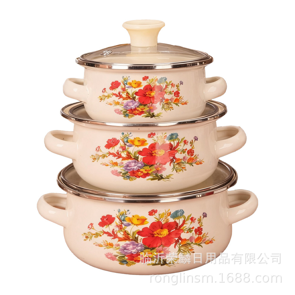 Comercio exterior esmalte de espejo 3 piezas de conjunto de paneles de cocina