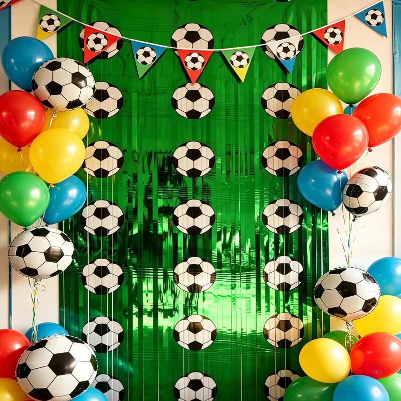 World Cup Football Balloon Set World Cup Football Goal Curtain Cross-Border Hot Selling Rain Curtain