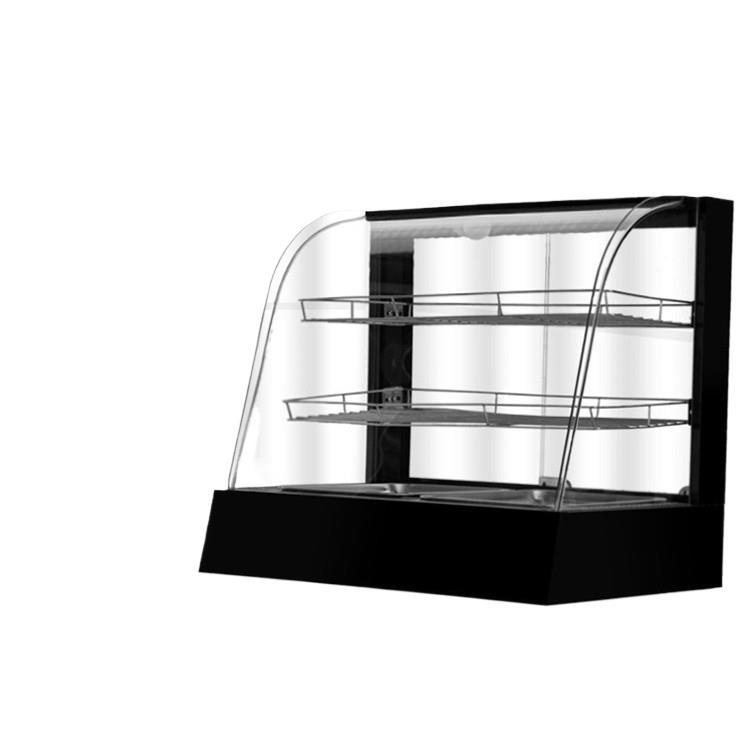 Egg Tart Warming Cabinet, Commercial Fried Dough Sticks, Hamburger, Fried Chicken Display Cabinet, Small Heating Constant Temperature Box, Roast Duck Transparent Heat Preservation Cabinet