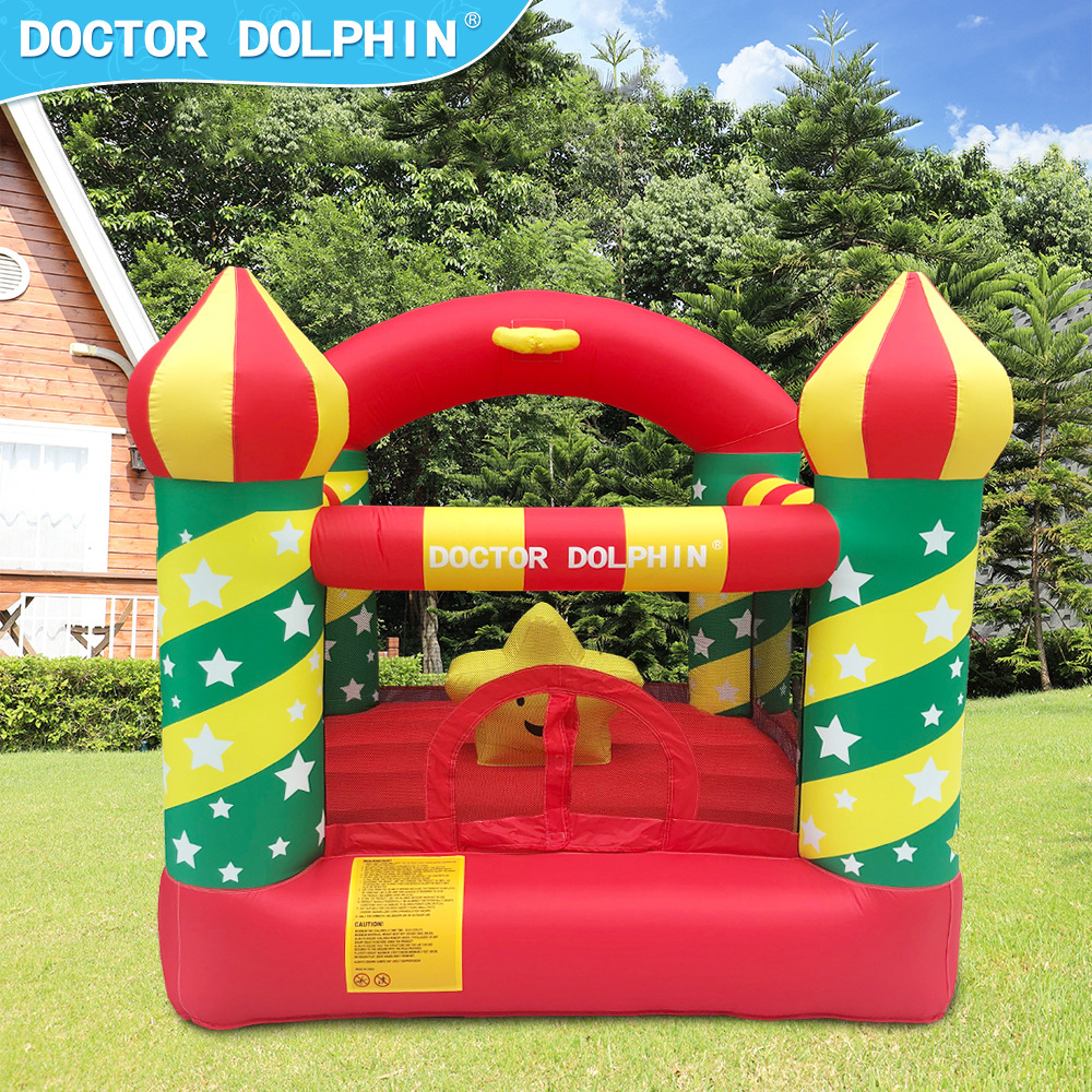Castillo Inflable Doctor Dolphin, Juego Infantil Pequeño, Trampolín, Tobogán, Diversión Familiar, Fiestas, Deportes, Entretenimiento