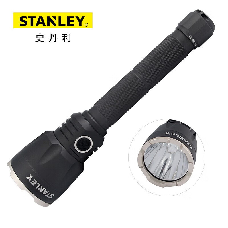 史丹利STANLEY LED锂电防水远射手电筒10W 95-160-23