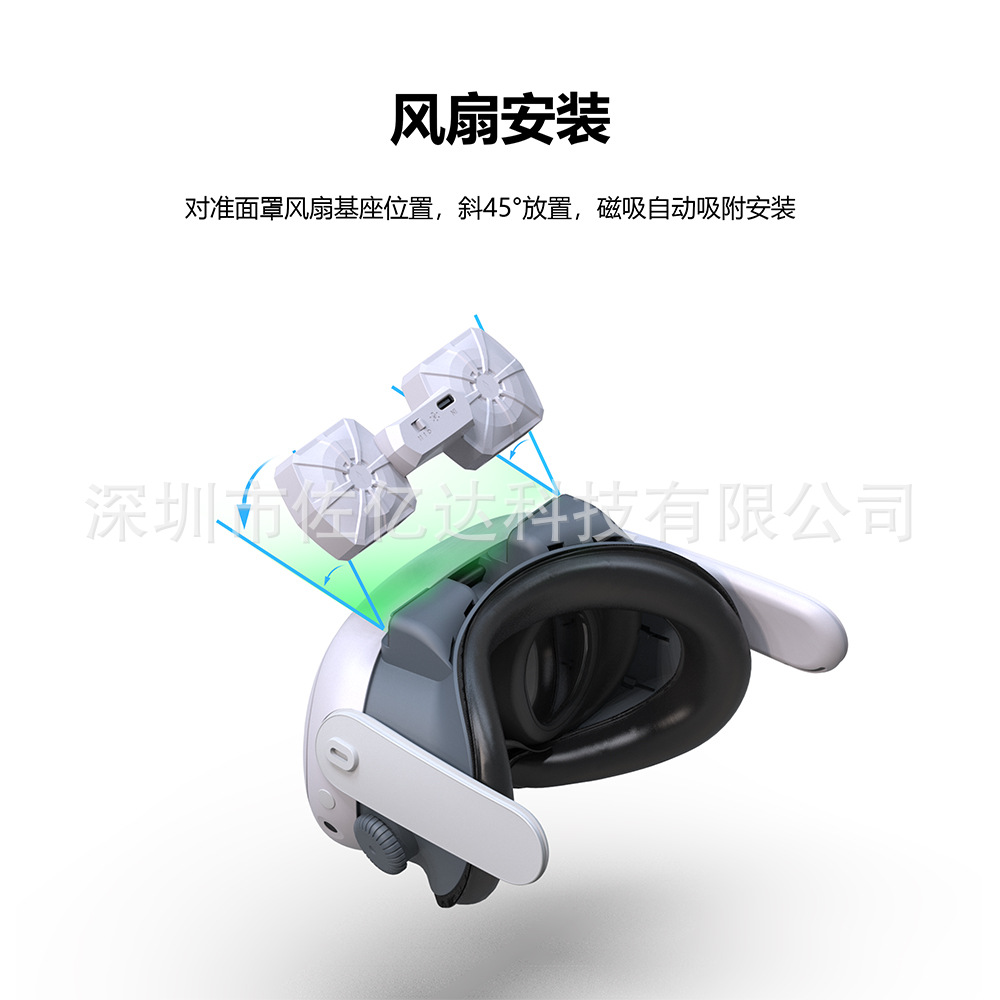 Fit Meta quest3 circulación de aire máscara de reemplazo de disipación de calor búsqueda 3 anti-atomización reemplazo máscara Accesorios