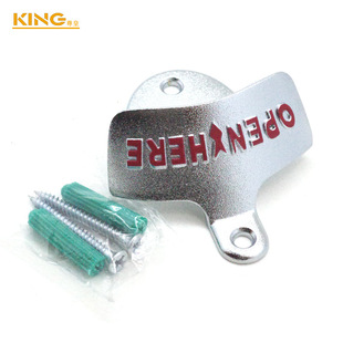 Factory in stock wholesale zinc alloy beer bottle opener wall opener wall mounted fixed bottle opener