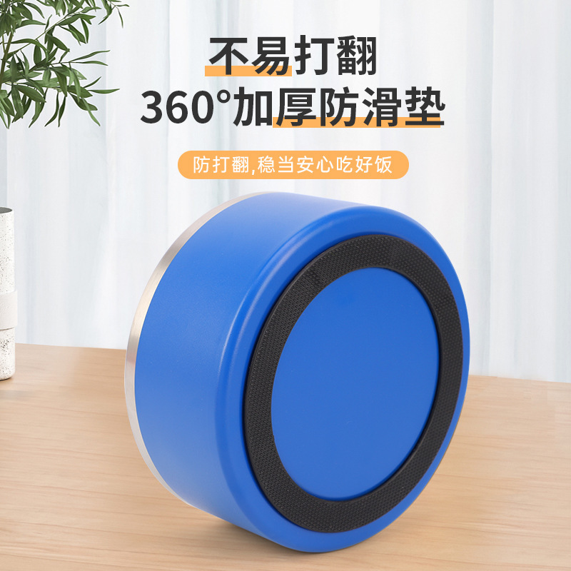 Acero inoxidable antideslizante redondo para perros tazón de gran calibre para mascotas antideslizante desgaste para mascotas alimentación al por mayor en stock