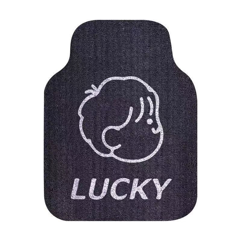 Cartoon Car Anti-Slip Dust Removal Floor Mats Cute Bunny Wire Ring Anti-Dirty Floor Mats Single Piece Four-Season Universal Car Floor Mats