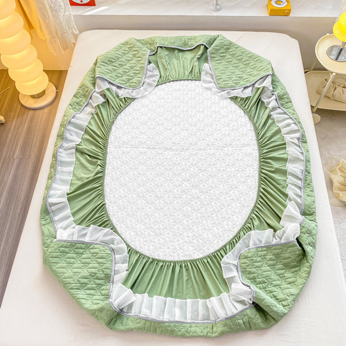 Class A Antibacterial Soy Fiber Cotton Edge Sheet Washed Cotton and Linen Simmons Mattress Protector Hotel Bedspread