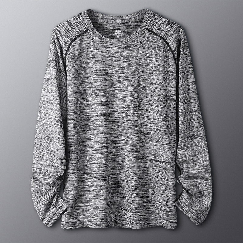 Ropa de fitness para hombres camisetas deportivas de manga larga primavera tiro base secado rápido camiseta de entrenamiento de carrera baloncesto suelto