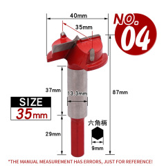 Alloy Hole Saw Lever Installation 35mm Woodworking Drill Bit Flat Wing Drill Plastic Board Hole Expander