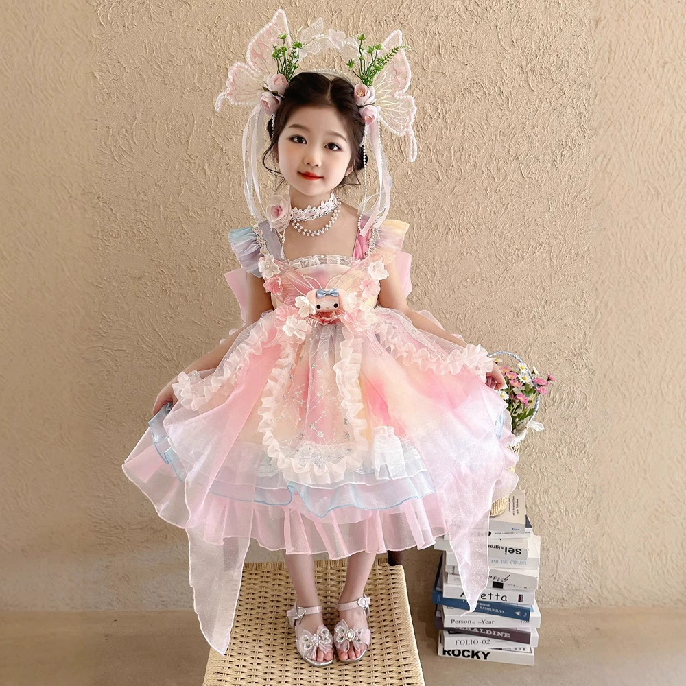 Летняя юбка, летняя одежда, маленький наряд принцессы,-slip dress, стильLolita, подарок на день рождения