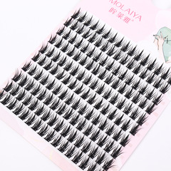 眸萊雅大容量麥穗睫毛書10排大容量款塔尖假睫毛自然漫畫睫毛