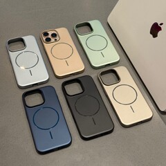 大孔超薄金属漆适用iPhone17/16手机壳15纯色14情侣13新款12外壳