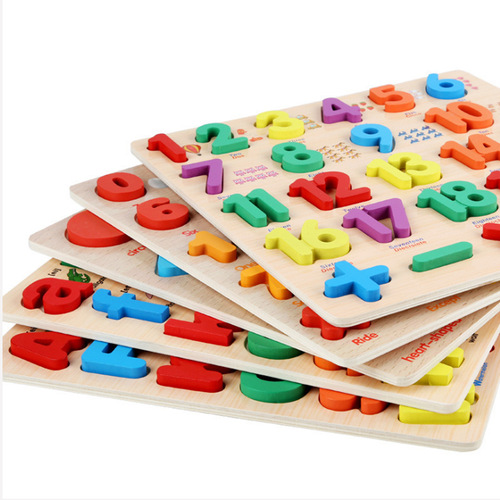 Alphabet puzzle numbers scratch board children early education enlightenment toys educational English matching three-dimensional puzzle board wholesale