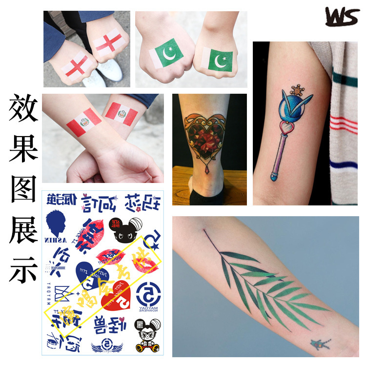 Tatuajes Temporales Luminosos Fluorescentes para Cara y Paredes