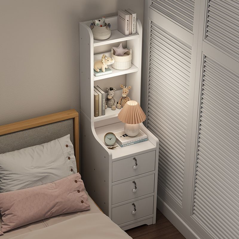 Modern Household Ultra-Narrow Bedroom Bedside Table Small Apartment Multi-Functional Storage Cabinet Simple Table Bedside Cabinet