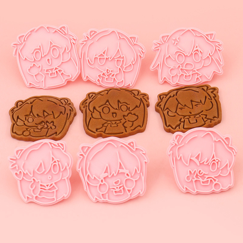 Anime Asuka Q versión novato horneado creativo EVA Neon Genesis Evangelion lindo molde de corte de fondant periférico image 4