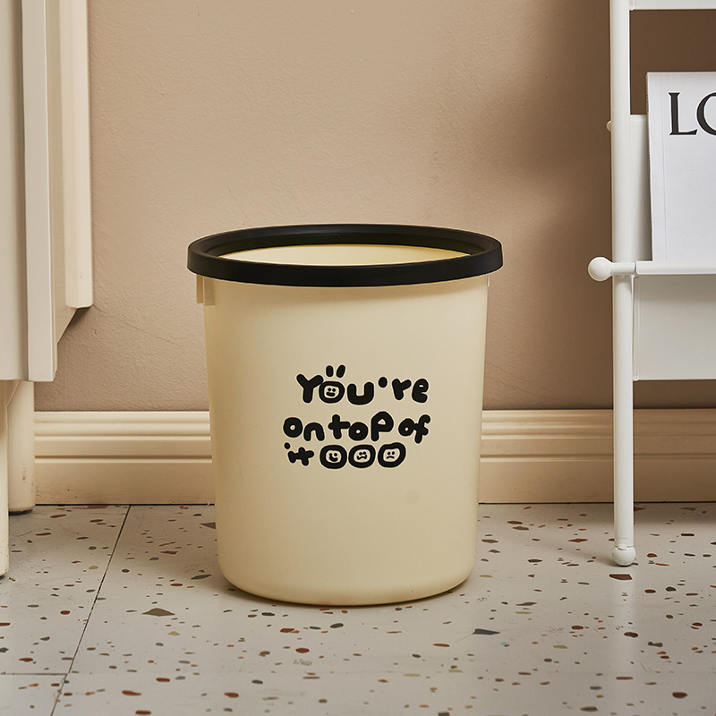 tambor de basura de alto valor nominal anillo de presión grande capacidad de grosor dormitorio cocina doméstica dormitorio inodoro tambor de papel de inodoro