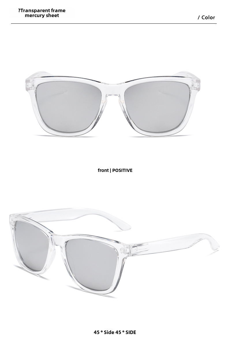 Lunettes de soleil classiques personnalisées à la mode de style coréen, lunettes de soleil concaves résistantes aux UV et au soleil, lunettes unies pour femmes_voghion.com