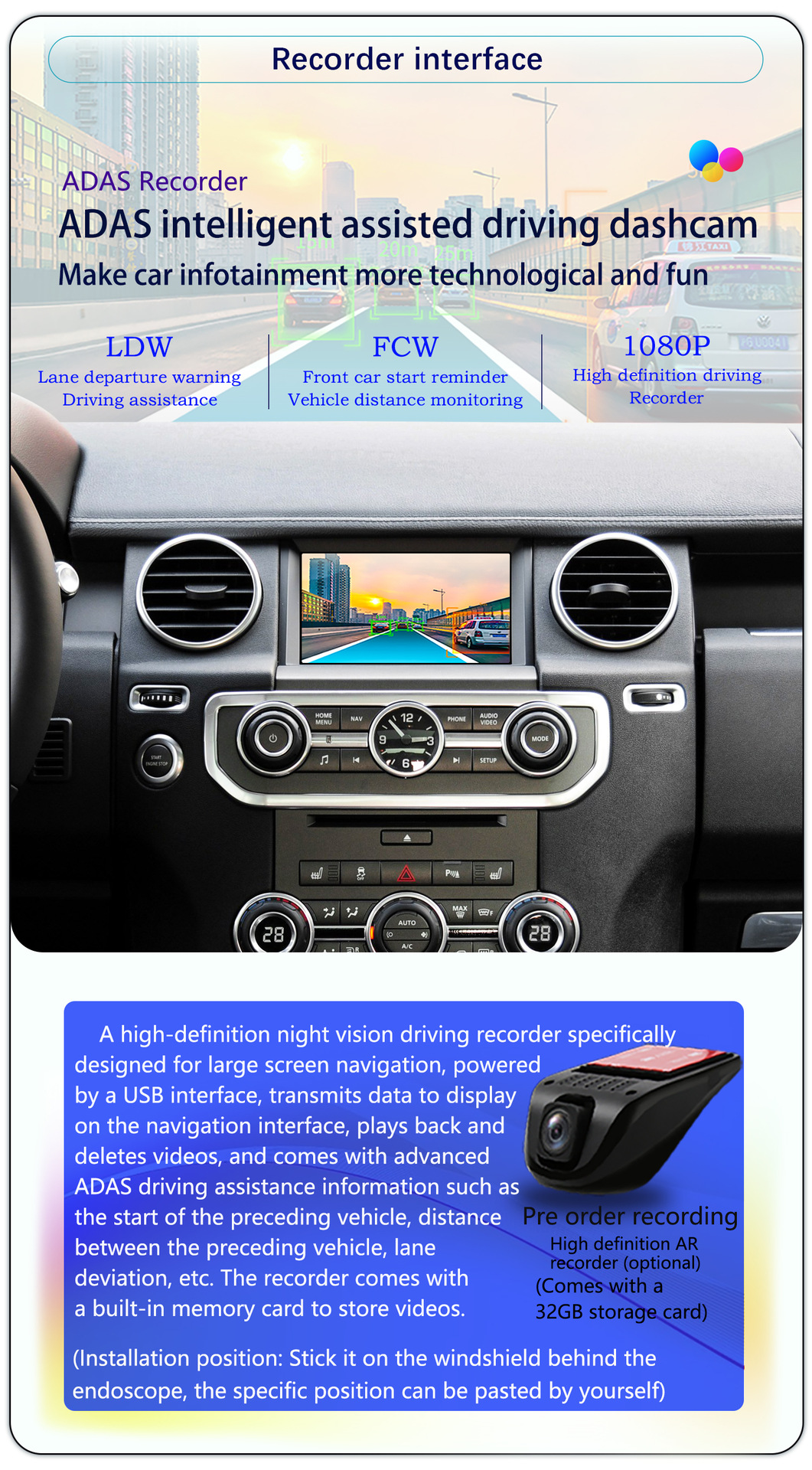 Suitable for 7-Inch 10-16 Model Land Rover Discovery 4 Android Wireless Carplay Navigation 360 Panoramic All-In-One Machine