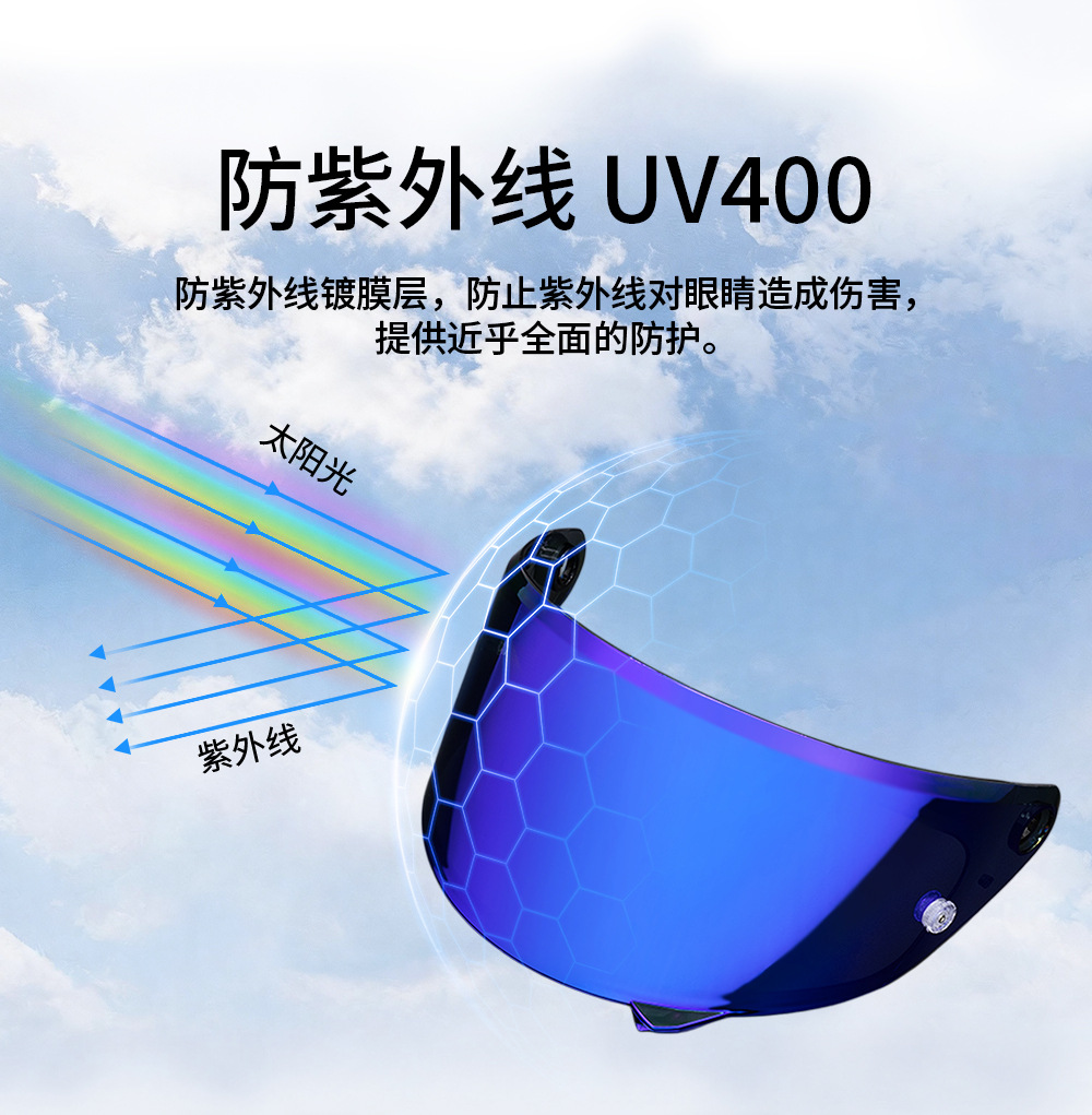 HJ35 helmet visor is compatible with Rpha 1N, RPHA 1, RPHA 1 V2 Carbon motorcycle helmets