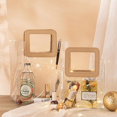 透明手提袋禮品袋PVC伴手禮七夕禮物袋子手拎ins風塑料包裝袋