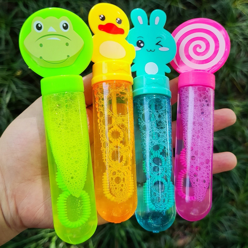 Children's Cartoon Bubble Stick Bubble Water Toy Kindergarten Gift Boy Baby Girl Supplementary Liquid Photography Props