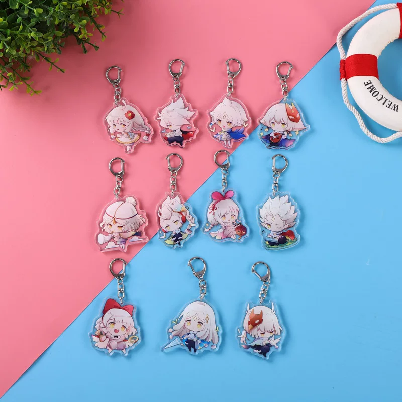 Keychain with bow, backpack, pendant, Birthday gift