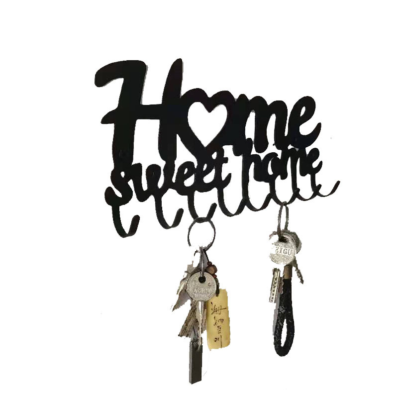 Venta caliente transfronteriza gancho clave de metal estante de la toalla fila gancho sin golpe gancho de la llave del hogar ventas directas