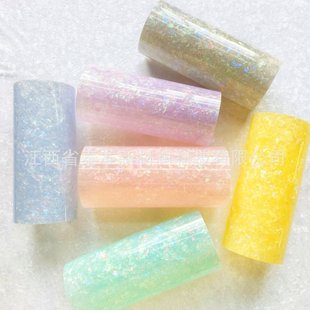 Mobile phone shell veneer packaging PVC imitation shell pattern Ice Flower film magic color film colorful shell factory wholesale large quantity and excellent price