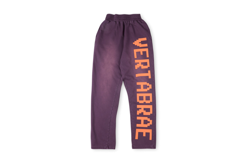 跨境外贸男女明星同款Vertabrae sweatpants镶钻立体字休闲长裤|undefined