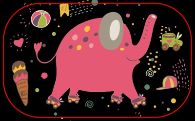 Sun shade, Sun Protection and Heat Insulation - pink-elephant
