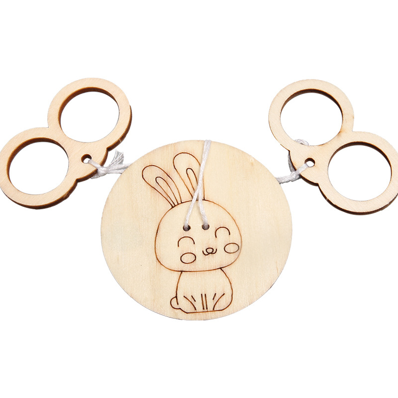 Cable de madera giroscopio Tecnología pequeña producción pequeña invención hecha a mano DIY estudiantes de primaria y secundaria experimento científico material de juguete