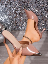 N 69819 Pointed Toe Heeled Sandals ��ͷ�߸����� �羳ŷ��