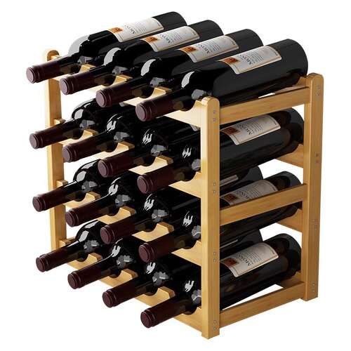 Simple red wine rack decoration home wine cabinet display shelf solid wood living room wine display stand bar wine rack