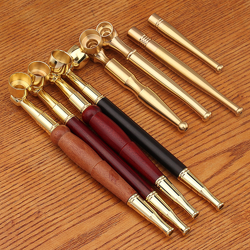 銅製タバコホルダー、昔ながらの乾式タバコポット、レトロな紫檀タバコロッド、タツノオトシゴ喫煙セット、タバコフィルター、多機能パイプ|undefined