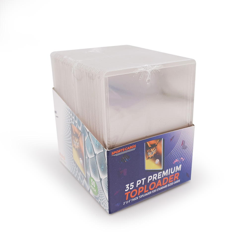 (Cartera blanca de 50 piezas) (50 hojas de película de tarjeta 66*91 10 hilos) Caja de papel con sello de plástico