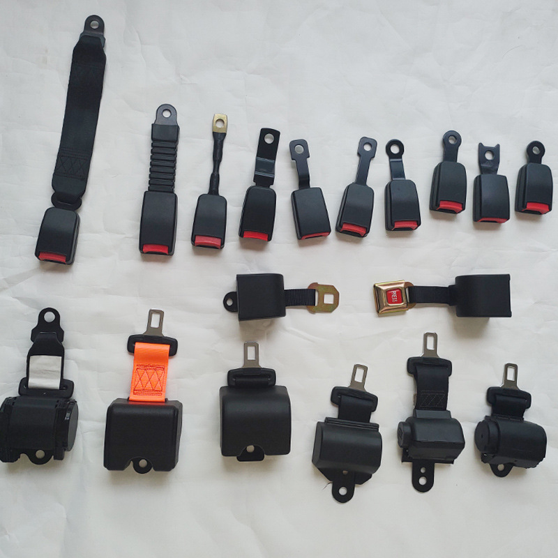 Car Seat Belts, Safety Belts for Buses, School Buses, Coaches, Vans, and Amusement Parks, Two-Point and Three-Point Safety Belts
