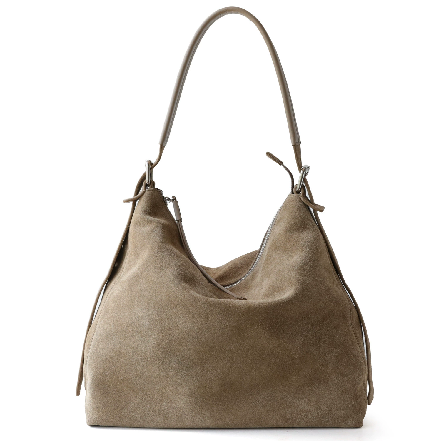 Shoulder bag, matte leather capacious one-shoulder bag, high-quality style