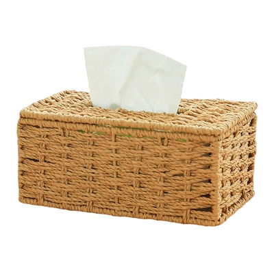 Car tissue box/set: coffee table, simple woven storage box