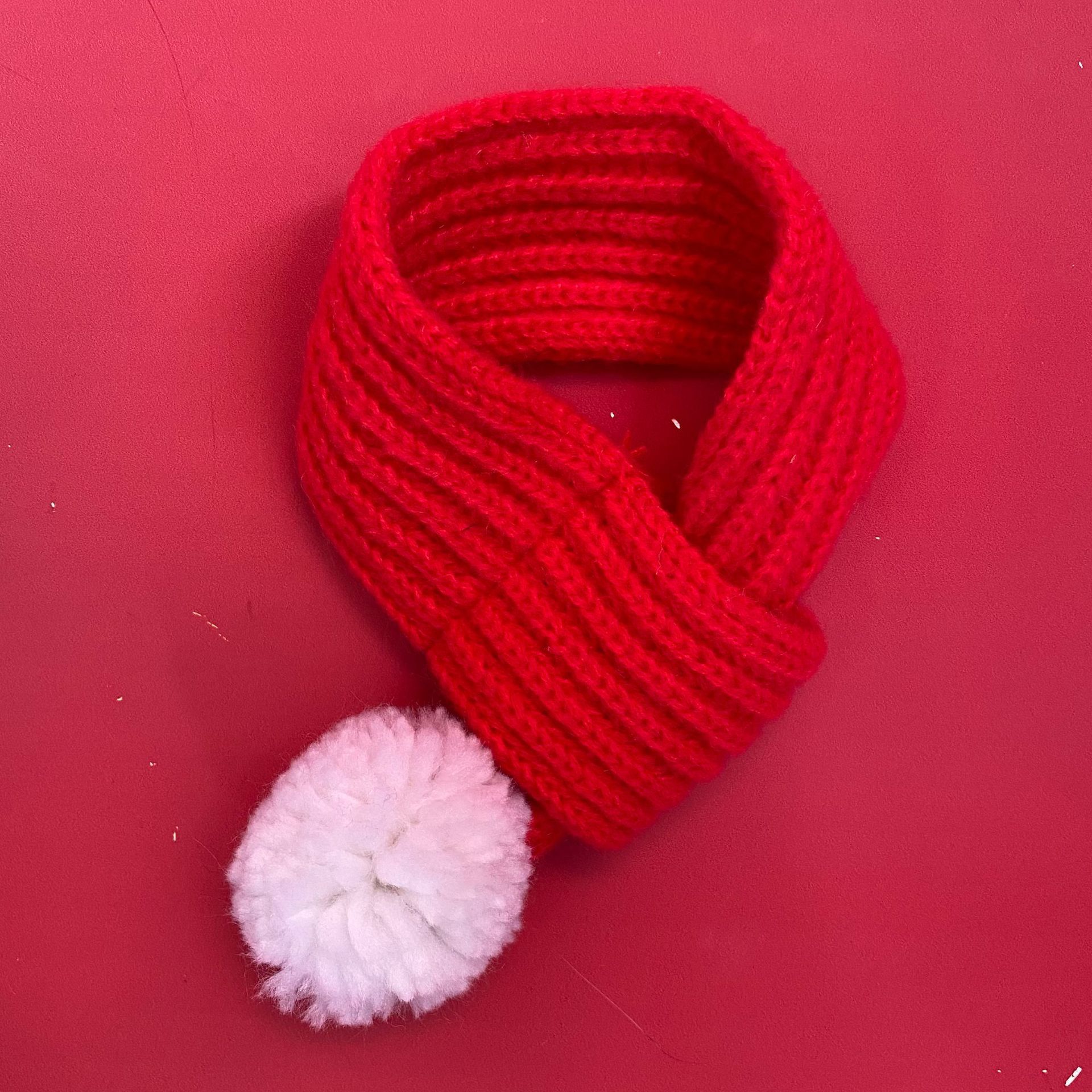 Gato collar bufanda perro bufanda Navidad saliva Toalla de punto lana tejida a mano cuello joyería transfronteriza