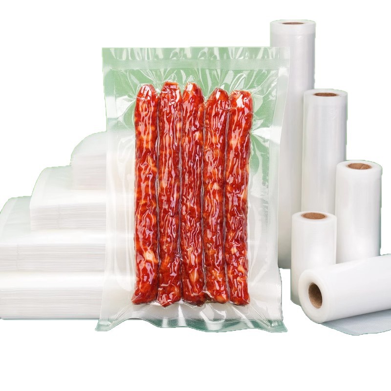 Bolsa de preservación al vacío doméstica de malla de cocina sellada bolsa de plástico extraída al vacío engrosado anti-punción bolsa de sello