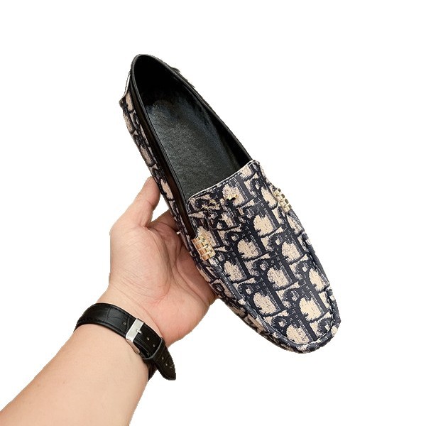 2025 nuevos zapatos de hombre Lefour zapatos de cuero redondos zapatos de hombre casual de moda perezosa zapatos de hombre cómodos