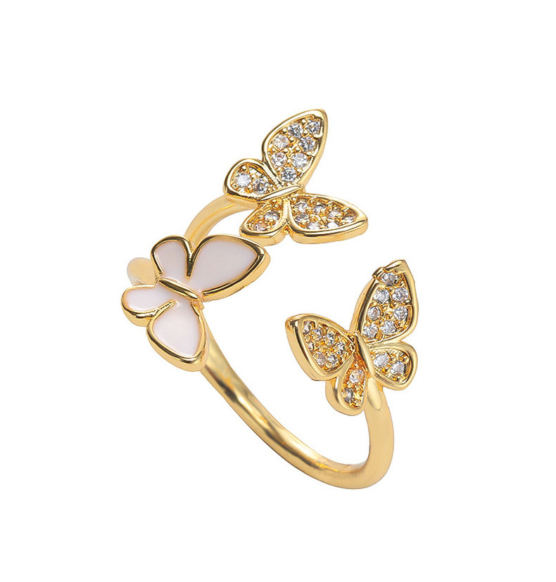 Bague en diamant en pierre d'oeil de chat tendance de style design, petite et luxueuse décoration à la main, bague simple_voghion.com