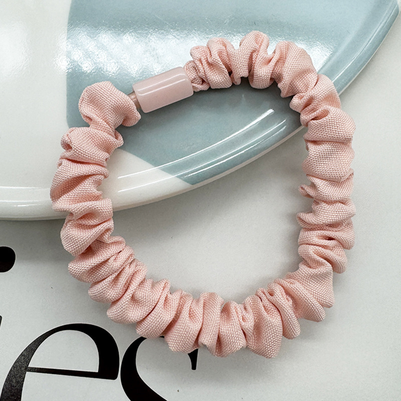 ヘアアクセサリー、韓国風ヘアゴム、細めゴムバンド、平型留め具、DIY、高弾性、爽やかでシンプル|undefined
